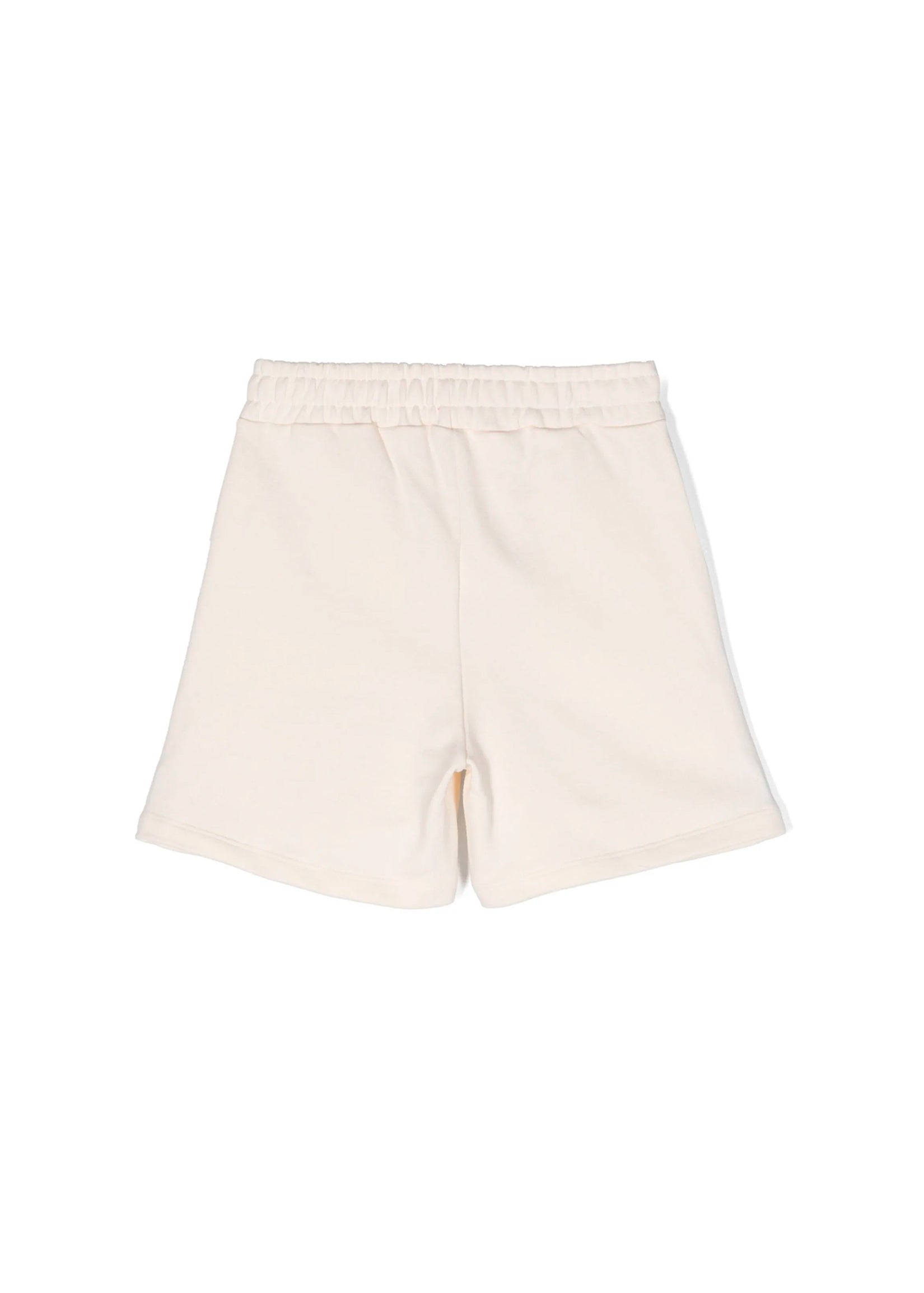 Msgm Kids Short Cargo Crema con Logo