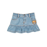 Moschino Kids Gonna di Jeans per Neonate