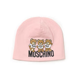 Moschino Kids Teddy Bear Print Hat Pink
