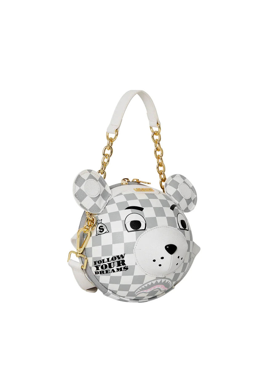 Sprayground Kids Borsa Grigia Couture Bear Ball