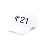 N°21 Kids Cappello con Visiera Bianco per Bambini