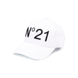N°21 Kids Cappello con Visiera Bianco per Bambini