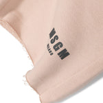 MSGM Kids Bermuda Beige con Effetto Vissuto per Bambini