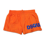 Dsquared2 Kids Costume Boxer Arancione per Bambini