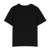 T-shirt Teddy Bear Moschino Kids: Eleganza in Nero per le Piccole Fashion Icon