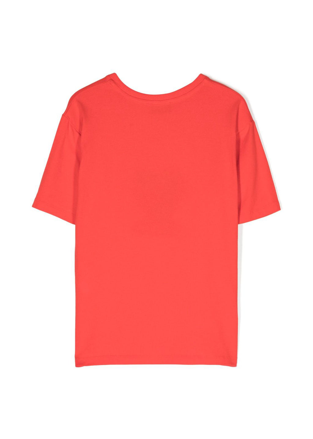 Moschino Kids Red T-shirt with Teddy Bear Heart Sequins