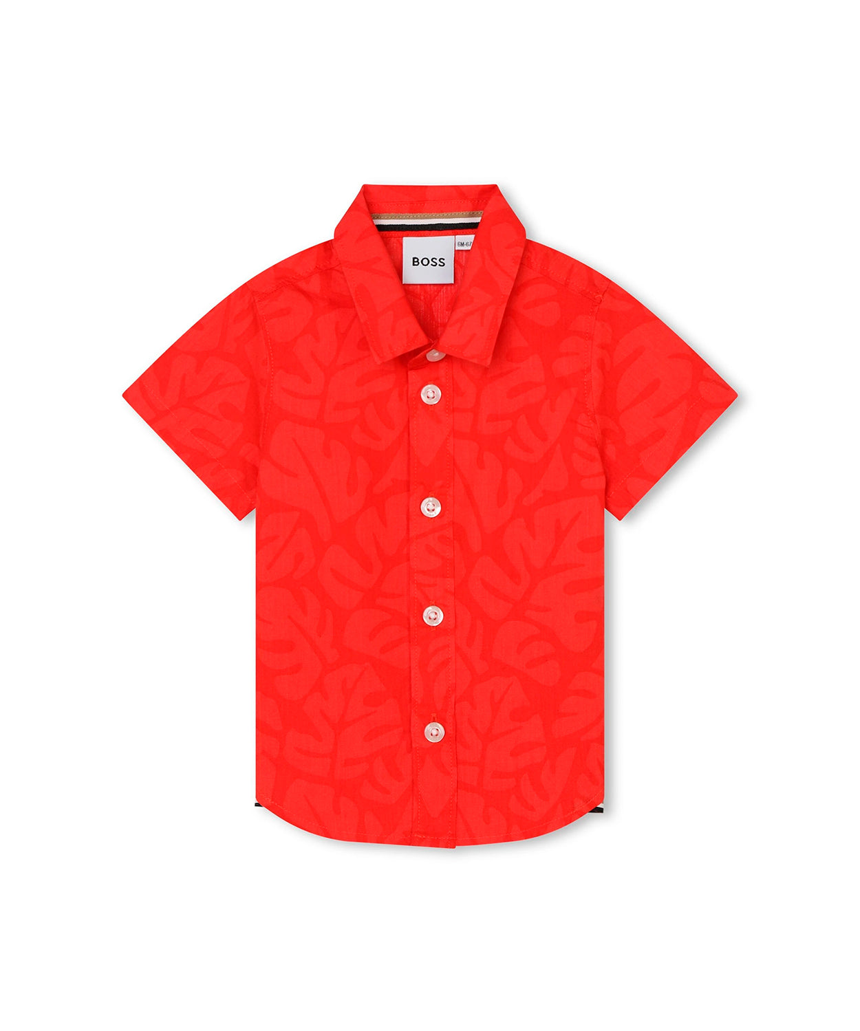 Boss Kids Camicia Rossa per Neonati
