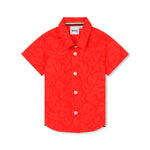 Boss Kids Camicia Rossa per Neonati
