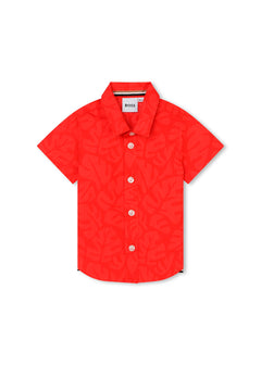 Boss Kids Camicia Rossa per Neonati
