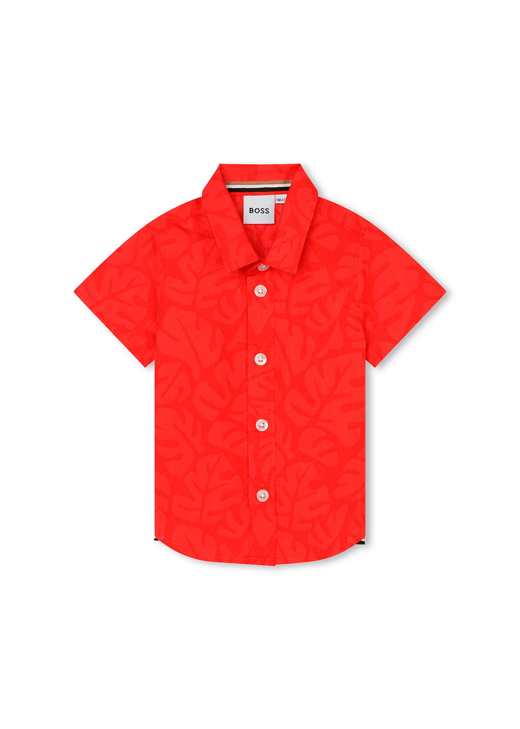 Boss Kids Camicia Rossa per Neonati