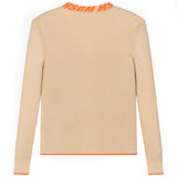 MSGM Kids Maglione a Coste Beige