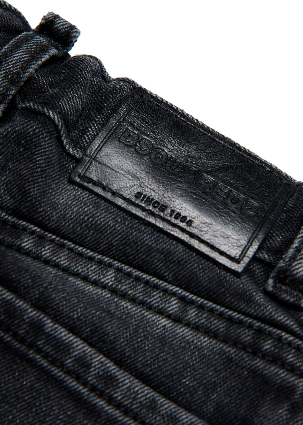 Dsquared2 Kids Jeans Nero Sfumato per Neonati