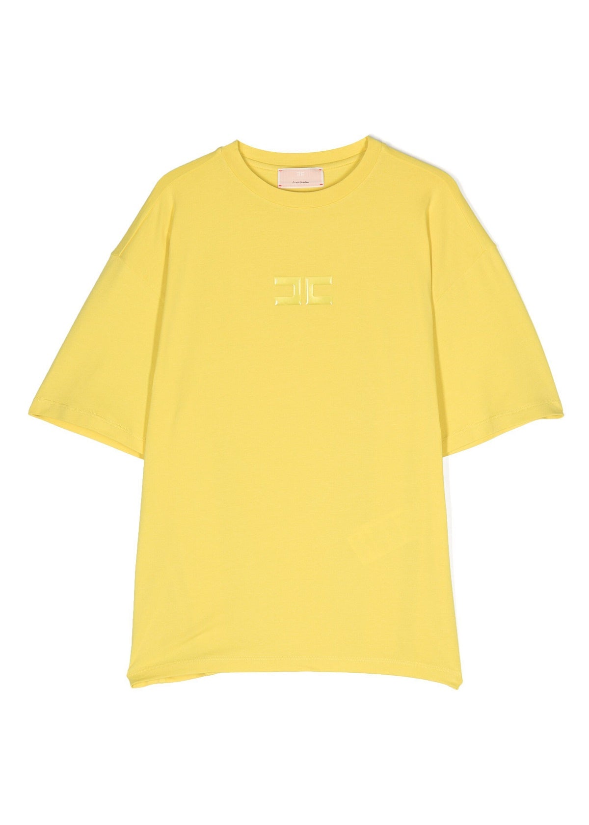 Elisabetta Franchi La Mia Bambina T-Shirt Giallo Cedro con Logo