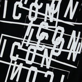 Dsquared2 Kids T-Shirt Nera con Stampa Icon Displaced per Neonati