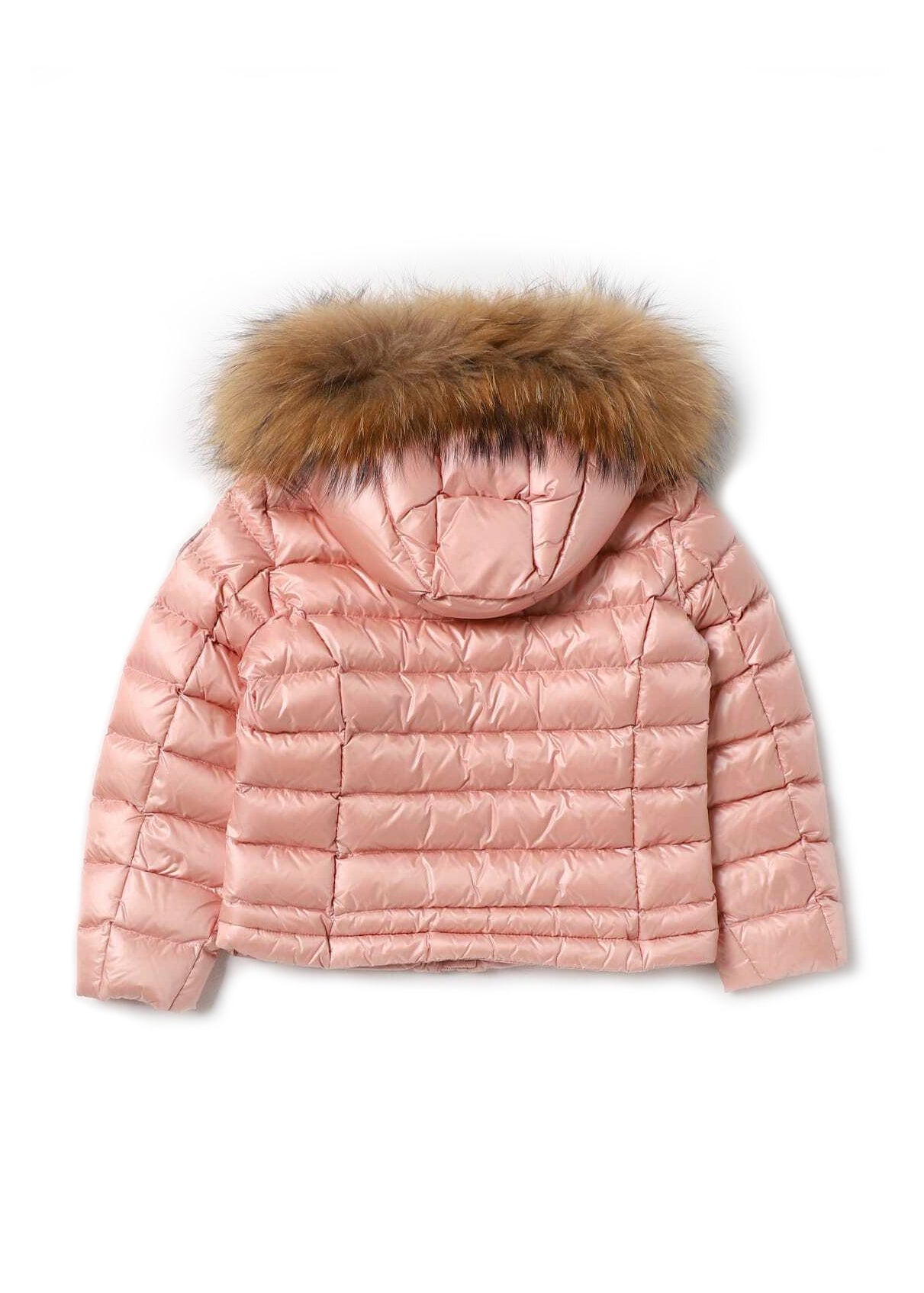 Blauer Kids Piumino Imbottito con Pelliccia Rosa