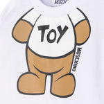 Moschino Kids Felpa Girocollo Bianca Teddy Bear