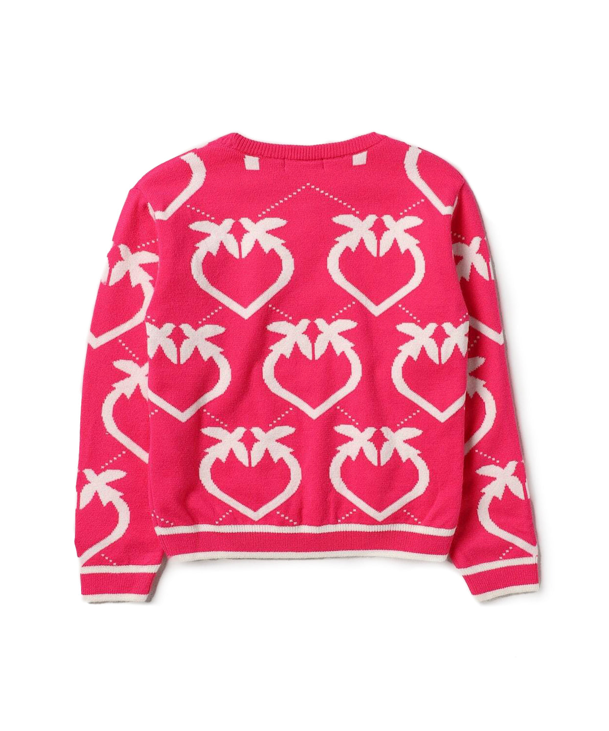 Maglione Pinko Kids Love Birds: Stile Vivace in Fucsia per Bambine alla Moda