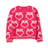 Maglione Pinko Kids Love Birds: Stile Vivace in Fucsia per Bambine alla Moda