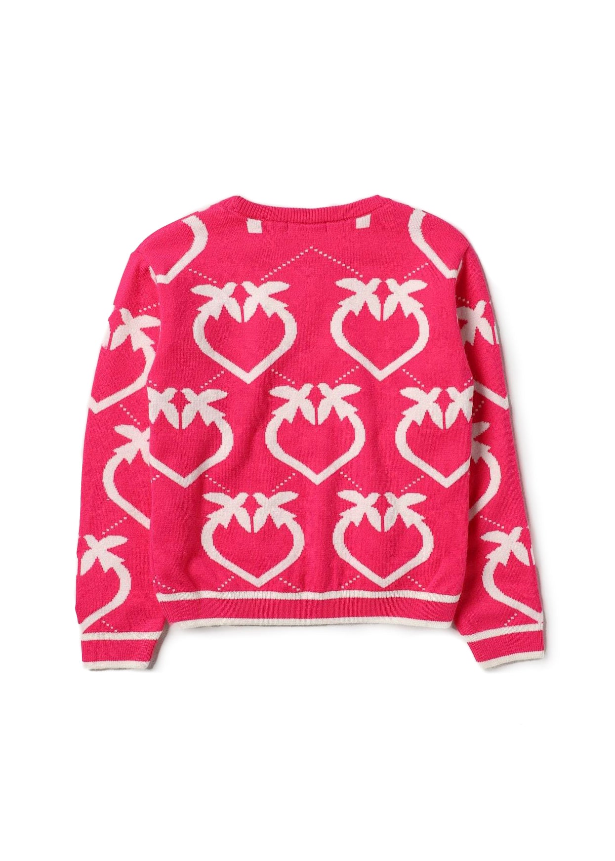 Maglione Pinko Kids Love Birds: Stile Vivace in Fucsia per Bambine alla Moda