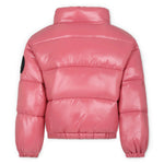Piumino Imbottito SAVE THE DUCK per Bambine: Stile Invernale in Rosa con Collo ad Imbuto e Logo Distintivo