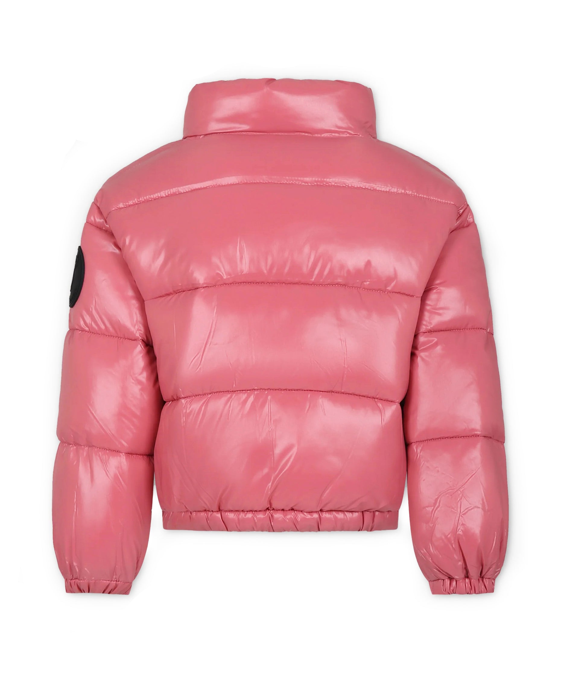 Piumino Imbottito SAVE THE DUCK per Bambine: Stile Invernale in Rosa con Collo ad Imbuto e Logo Distintivo