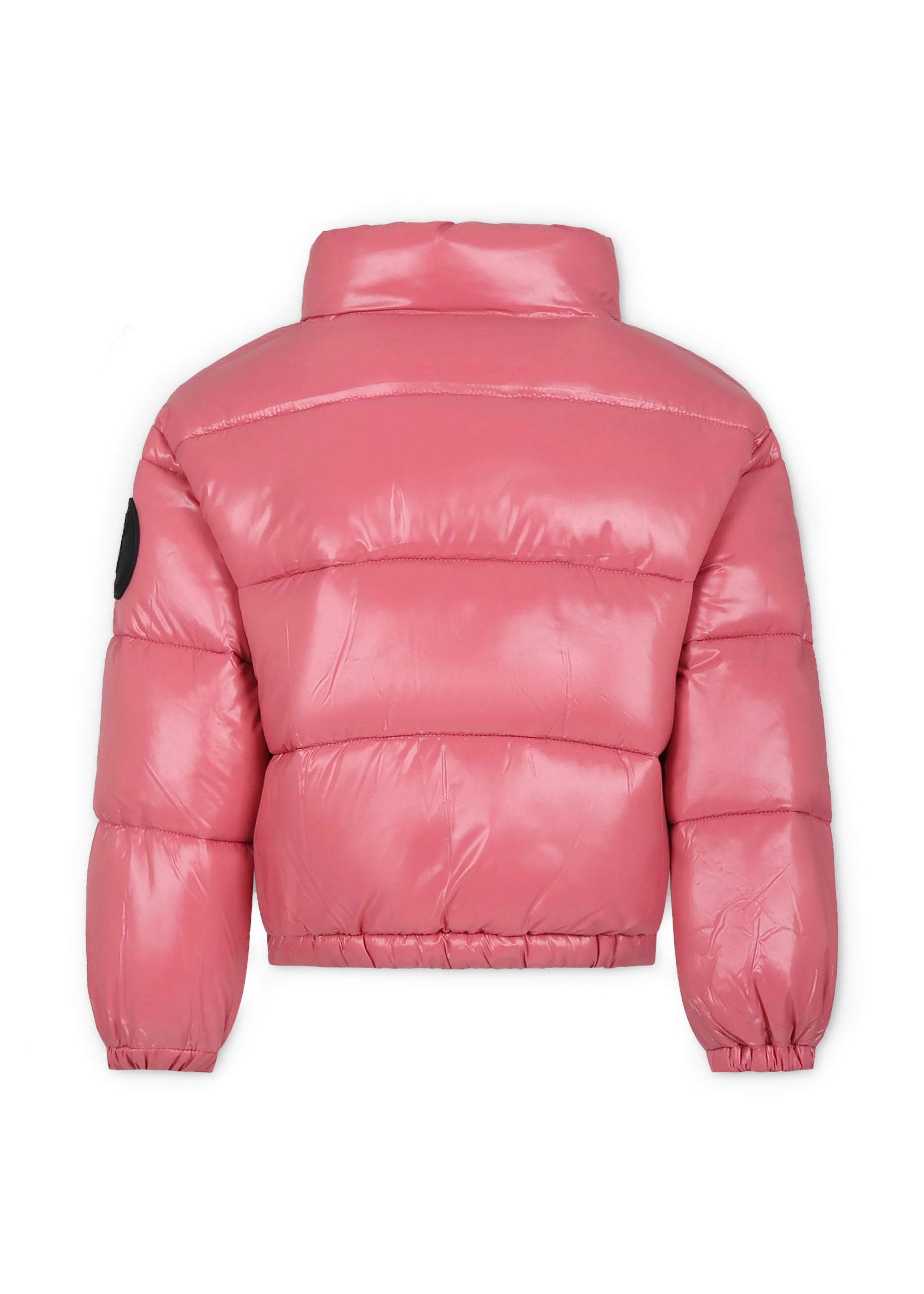 Piumino Imbottito SAVE THE DUCK per Bambine: Stile Invernale in Rosa con Collo ad Imbuto e Logo Distintivo