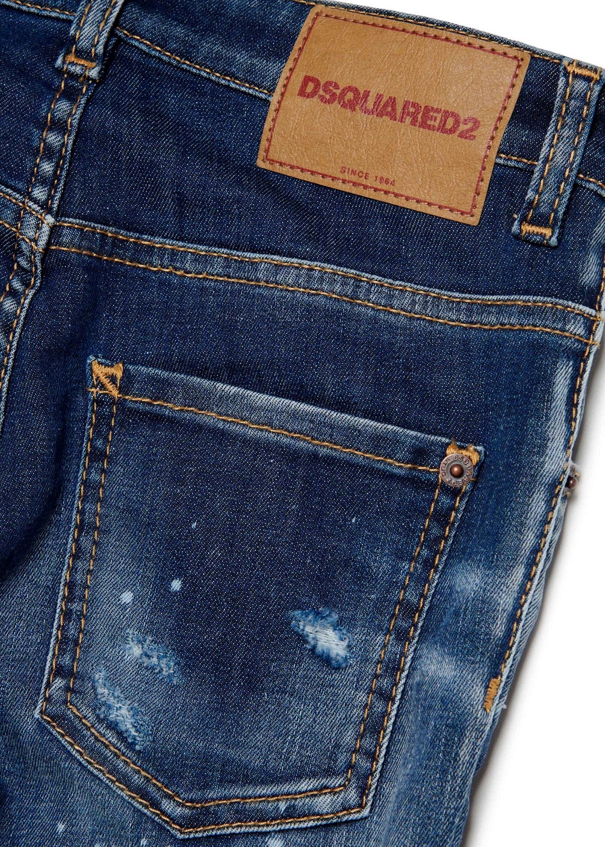 Dsquared2 Kids Jeans Scuro Sfumato per Bambini