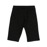 Moschino Kids Short Nero Monogram All-over per Bambine