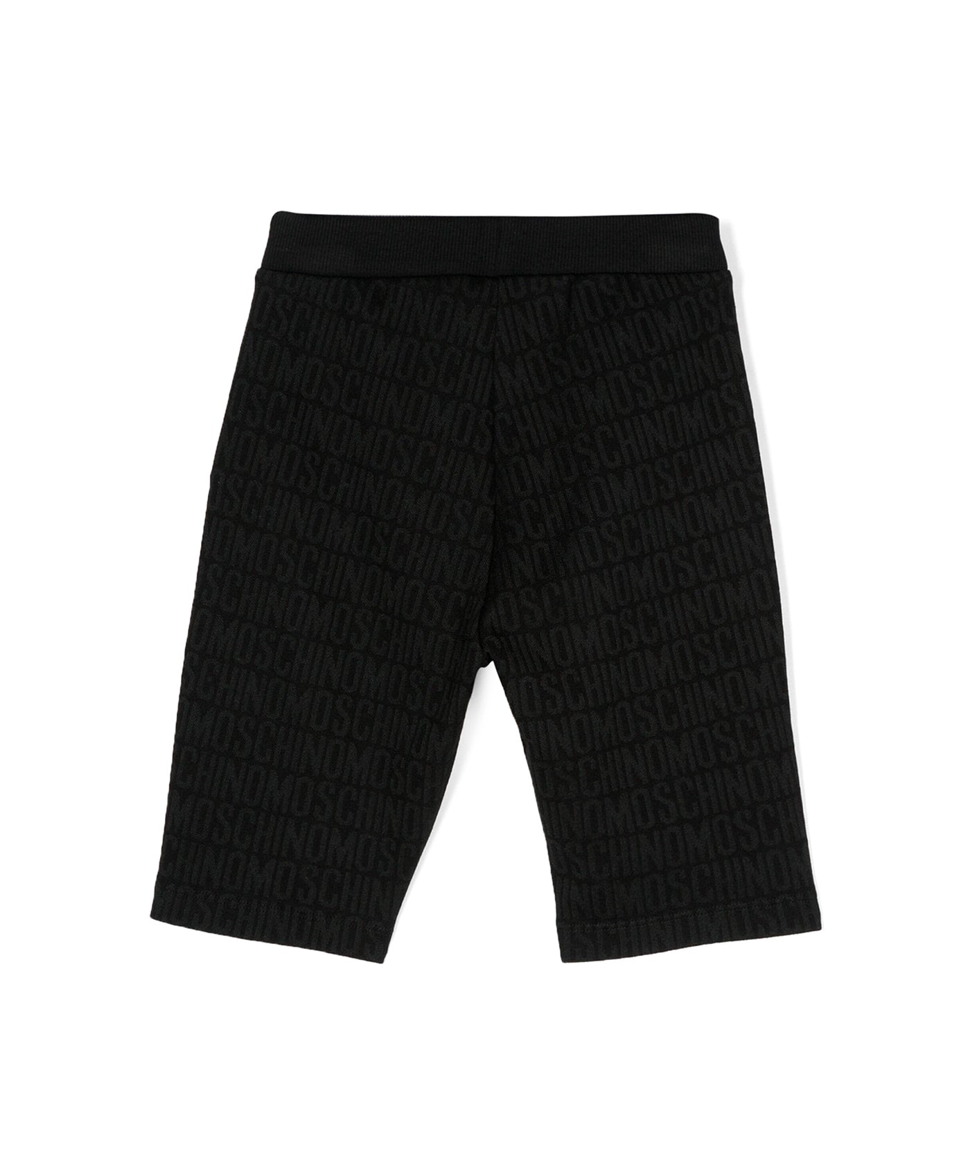 Moschino Kids Short Nero Monogram All-over per Bambine