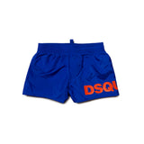 Dsquared2 Kids Costume Boxer Blu con Logo per Neonati