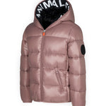 Giacchetto con Cappuccio Save the Duck Kate per Bambine: Stile e Calore in Rosa, Imbottitura Morbida e Dettagli Eleganti