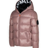 Giacchetto con Cappuccio Save the Duck Kate per Bambine: Stile e Calore in Rosa, Imbottitura Morbida e Dettagli Eleganti