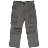 MSGM Kids Pantalone Cargo Grigio