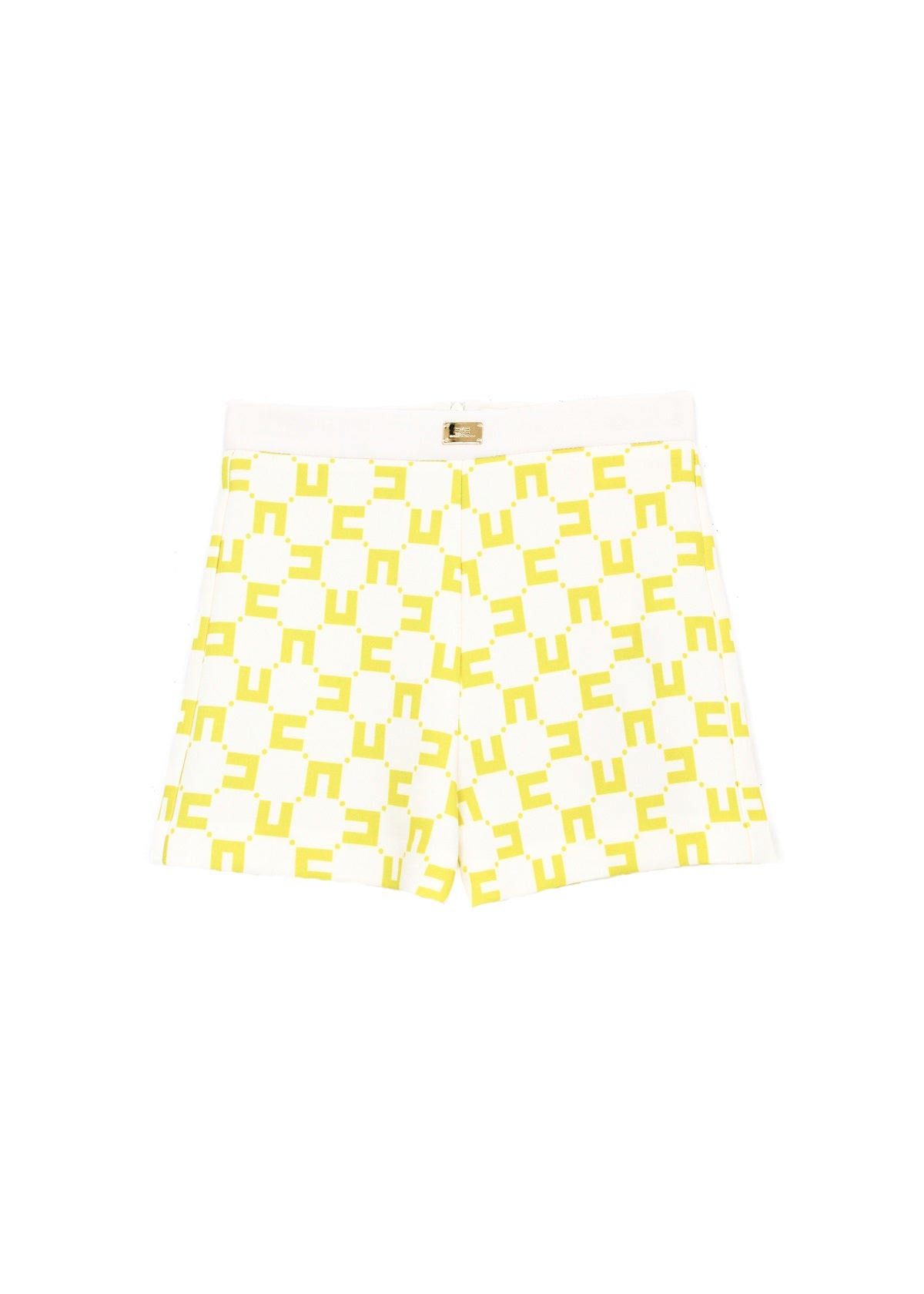 Elisabetta Franchi La Mia Bambina Shorts Burro/Cedro con Stampa All-over