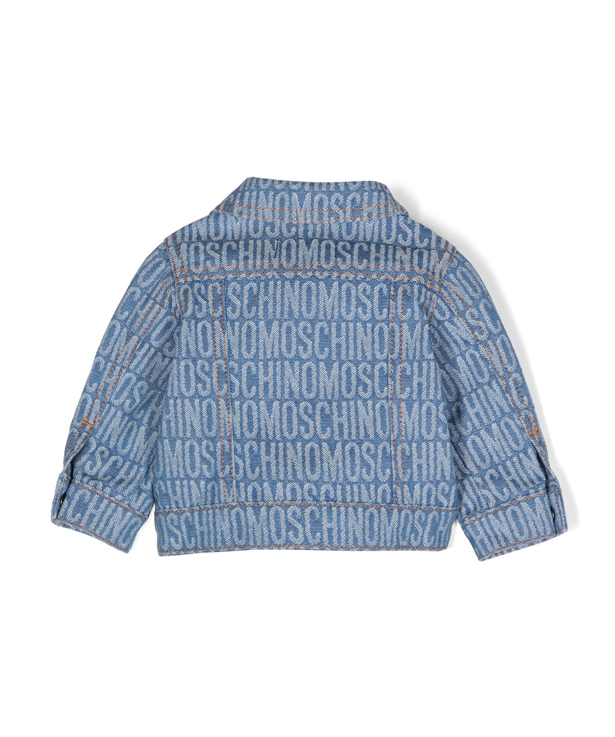 Moschino Kids Giubbino di Jeans Logo All-over per Neonate