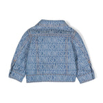Moschino Kids Giubbino di Jeans Logo All-over per Neonate