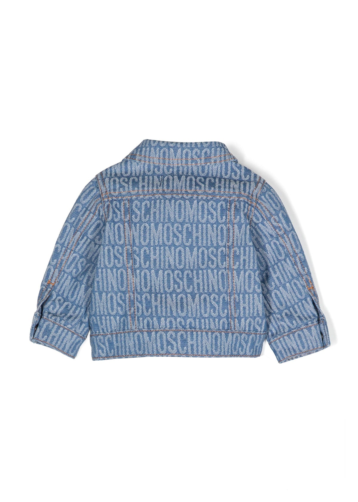 Moschino Kids Giubbino di Jeans Logo All-over per Neonate