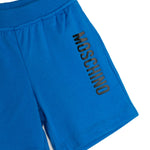 Moschino Kids Completo T-Shirt e Shorts Blu Teddy Bear per Neonati