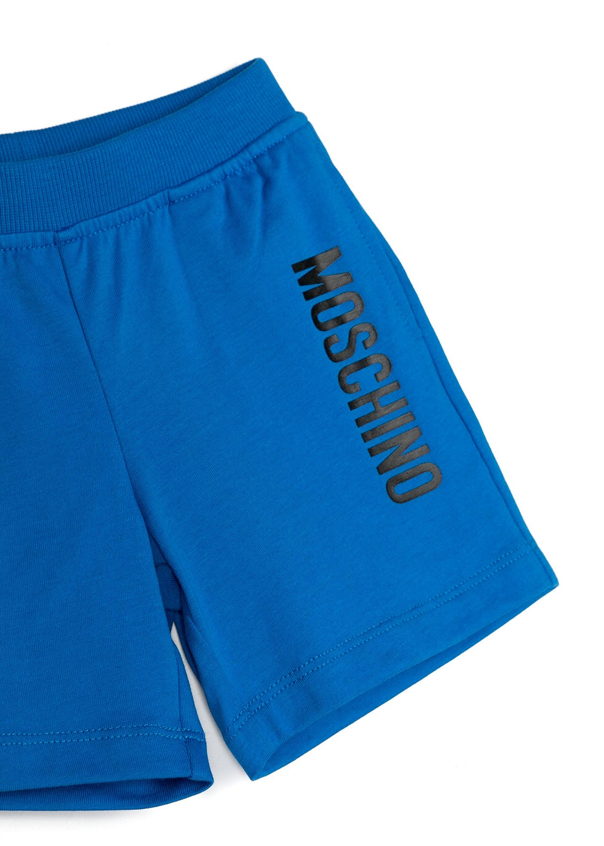 Moschino Kids Completo T-Shirt e Shorts Blu Teddy Bear per Neonati