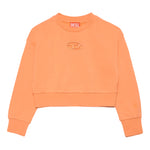 Diesel Kids Felpa Girocollo Pesca con Logo Oval D