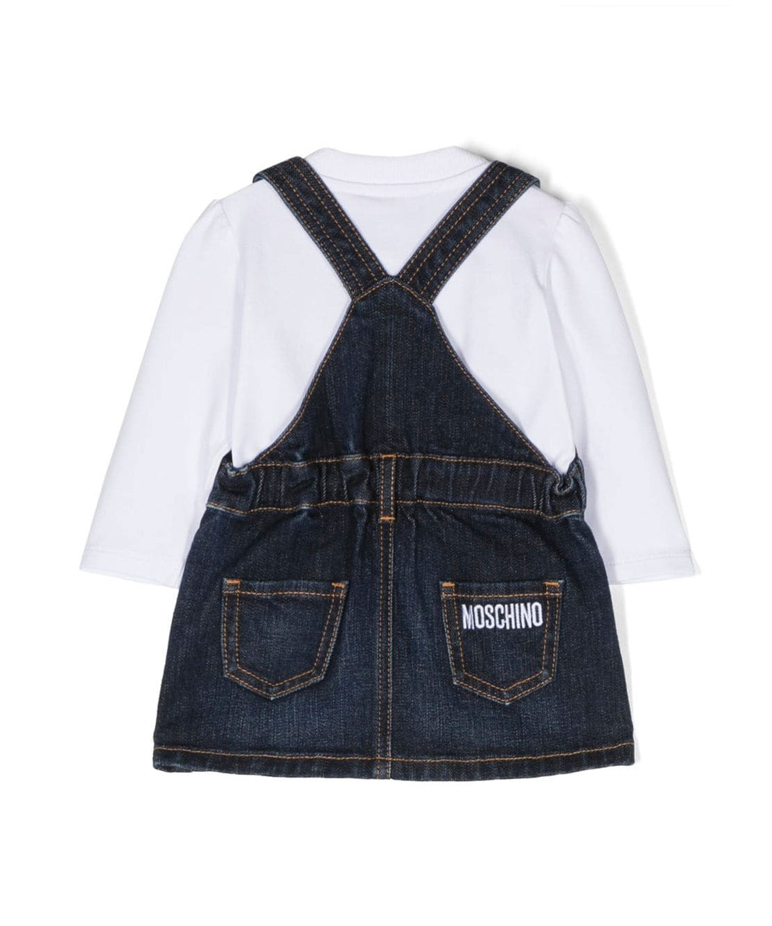 Completo Moschino con Salopette e T-shirt: Stile e Comodità per le Piccole Fashion Icon