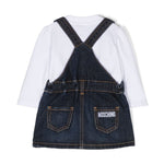 Completo Moschino con Salopette e T-shirt: Stile e Comodità per le Piccole Fashion Icon
