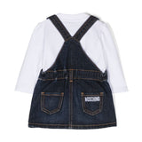 Completo Moschino con Salopette e T-shirt: Stile e Comodità per le Piccole Fashion Icon
