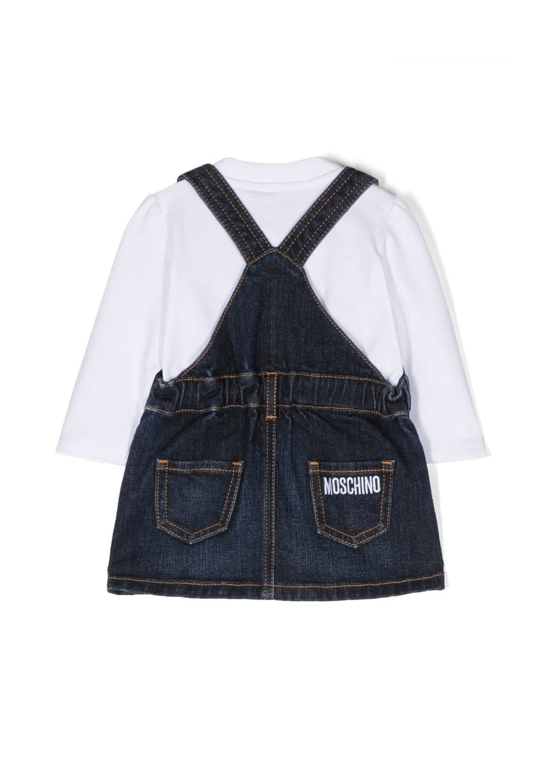 Completo Moschino con Salopette e T-shirt: Stile e Comodità per le Piccole Fashion Icon