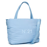 N°21 Quilted Shoulder Bag with Rubberized Logo