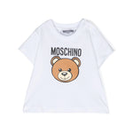Moschino Kids T-Shirt Bianca con Logo Teddy Bear