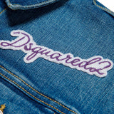 Dsquared2 Kids Abito Smanicato in Denim per Bambine