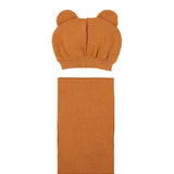 Moschino Hat and Scarf Set Brown