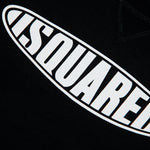 Dsquared2 Kids Felpa Girocollo Nera con Logo Surf