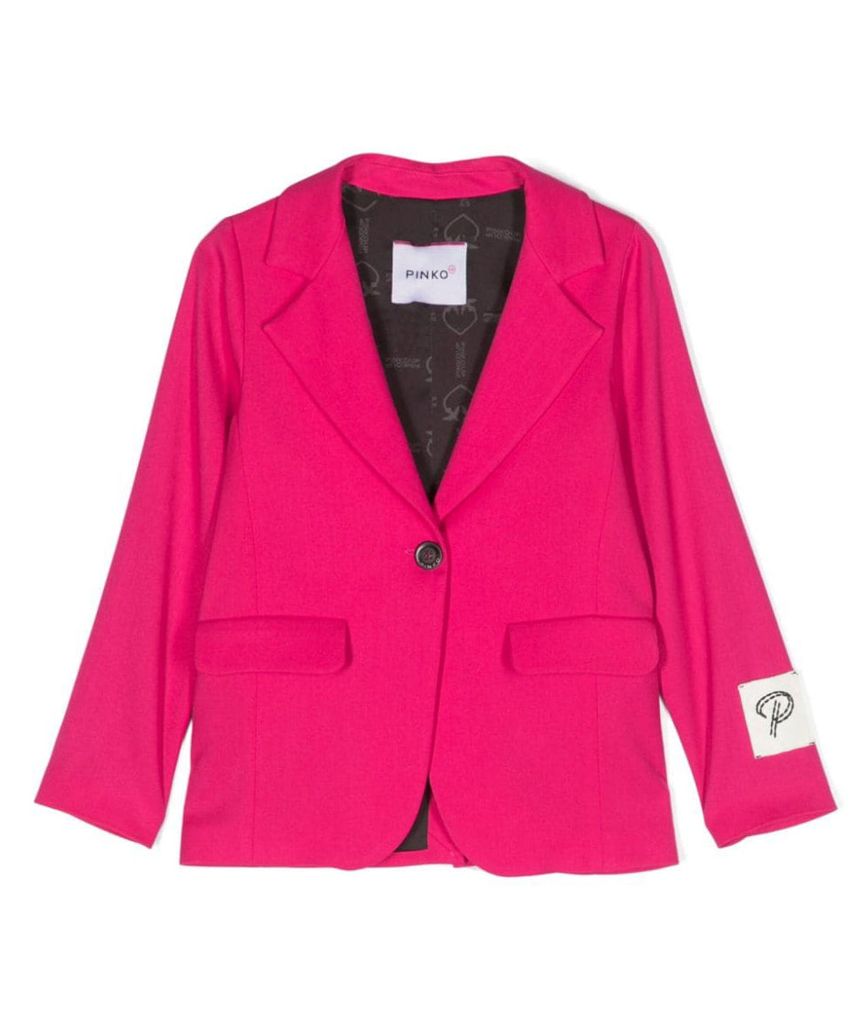 Blazer Monopetto Pinko Kids Rosa Fucsia: Eleganza e Stile Confortevole per la Tua Bambina